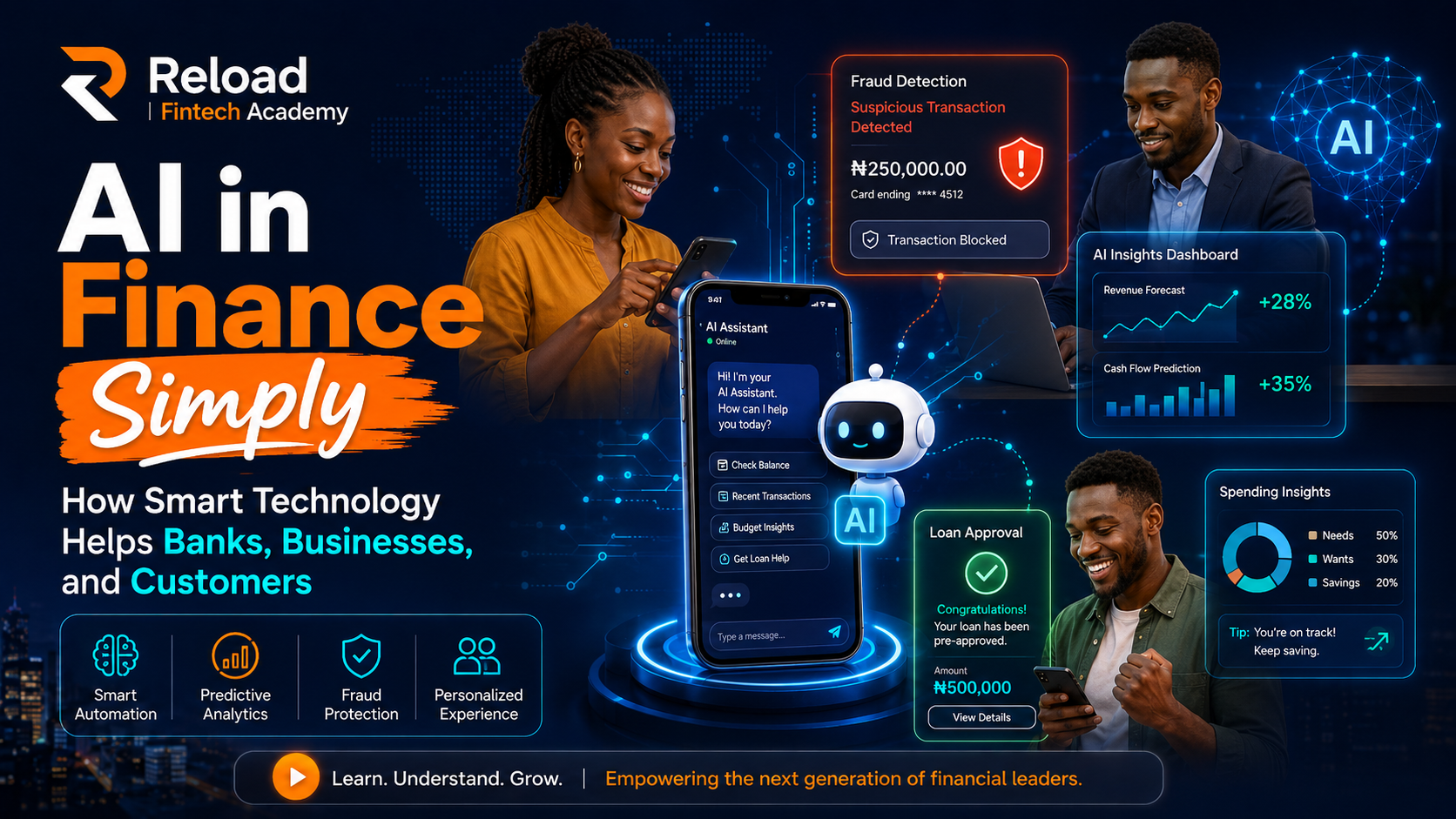 AI in Finance: How Smart Technology Helps Banks, Businesses, and Customers free course cover