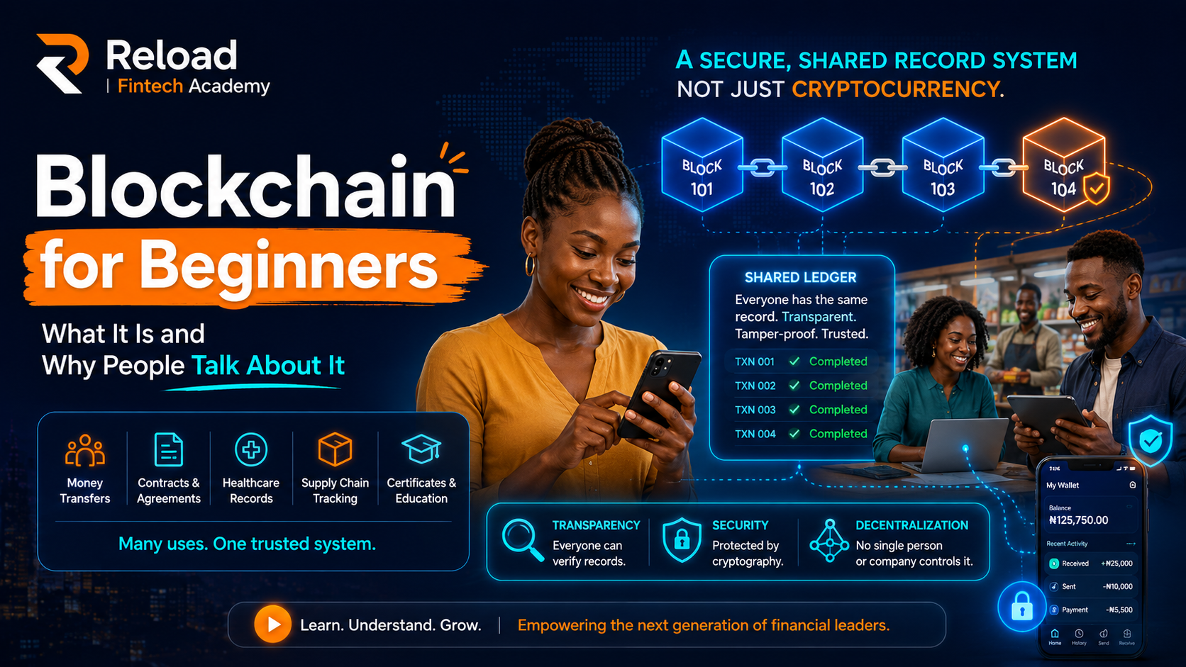 Blockchain for Beginners: What It Is and Why People Talk About It free course cover
