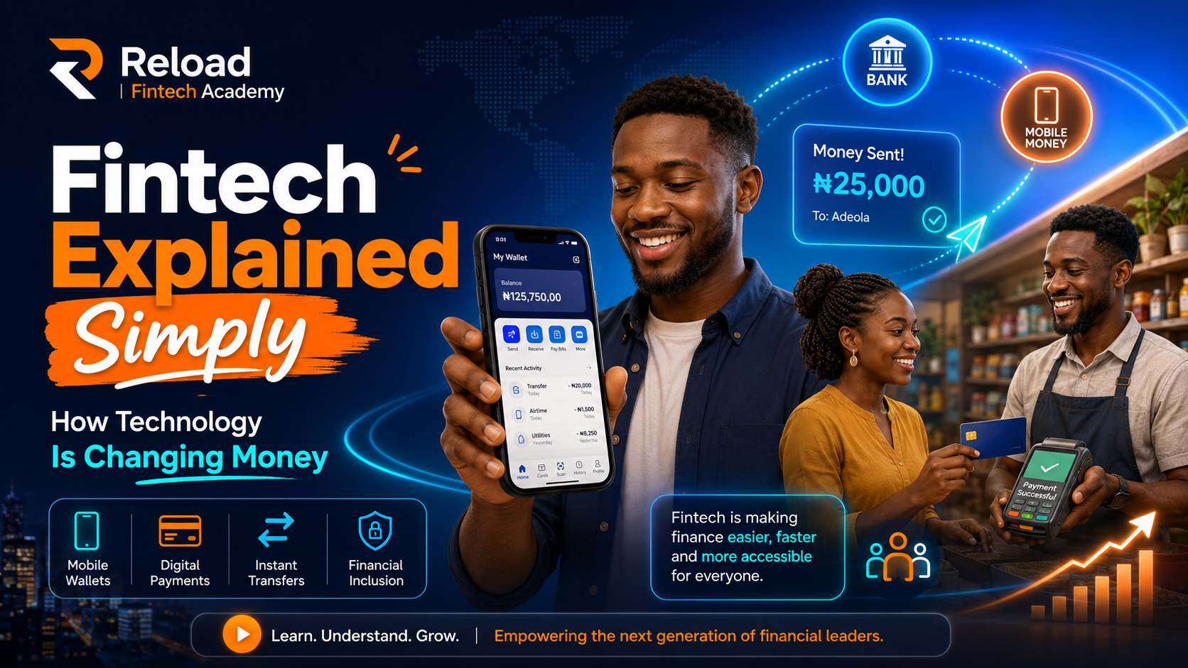 Fintech Explained Simply: How Technology Is Changing Money free course cover